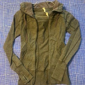 Luluemon Hooded Define Jacket, Grey, Size 2